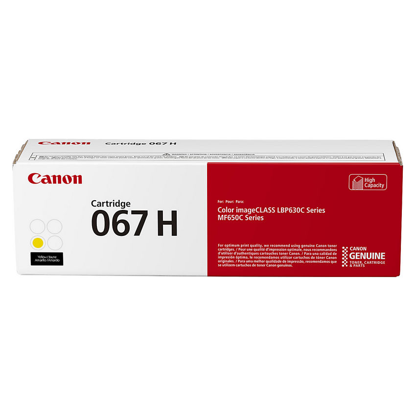 Canon 067H 5103C001 High-Capacity Yellow Toner Cartridge