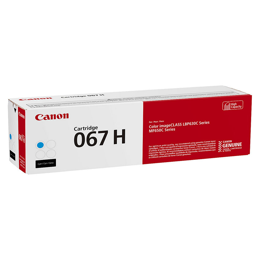 Canon 067H 5105C001 High-Capacity Cyan Toner Cartridge