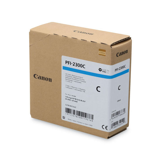 Canon PFI-2300C Original Ink Cartridge - Cyan