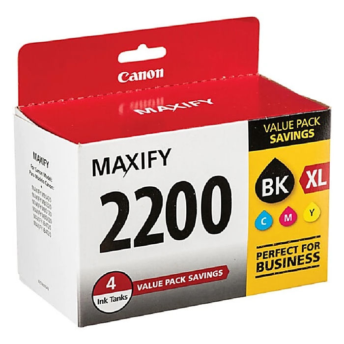 Canon PGI-2200 XL 4-Color Ink Tank Value Pack 9255B005