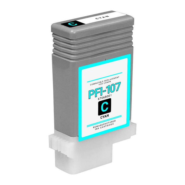 Non-OEM Canon PFI-107C Cyan InkJet Cartridge