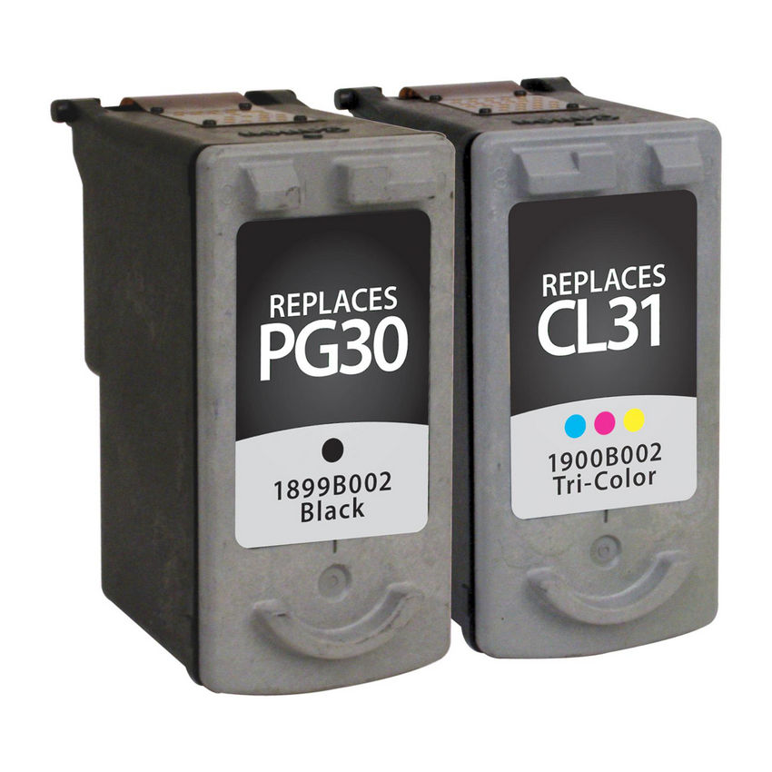 Canon Remanufactured PG-30 CL-31 Combo Pack Ink Cartridges