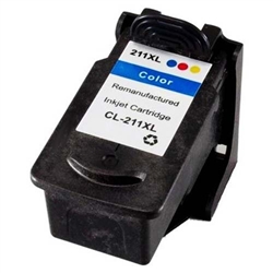 Canon 2975B001 , CL-211XL Tri-Color Inkjet Cartridge - Remanufactured