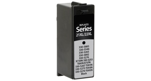 HighYield Black Inkjet Cartridge compatible with the Dell T093N