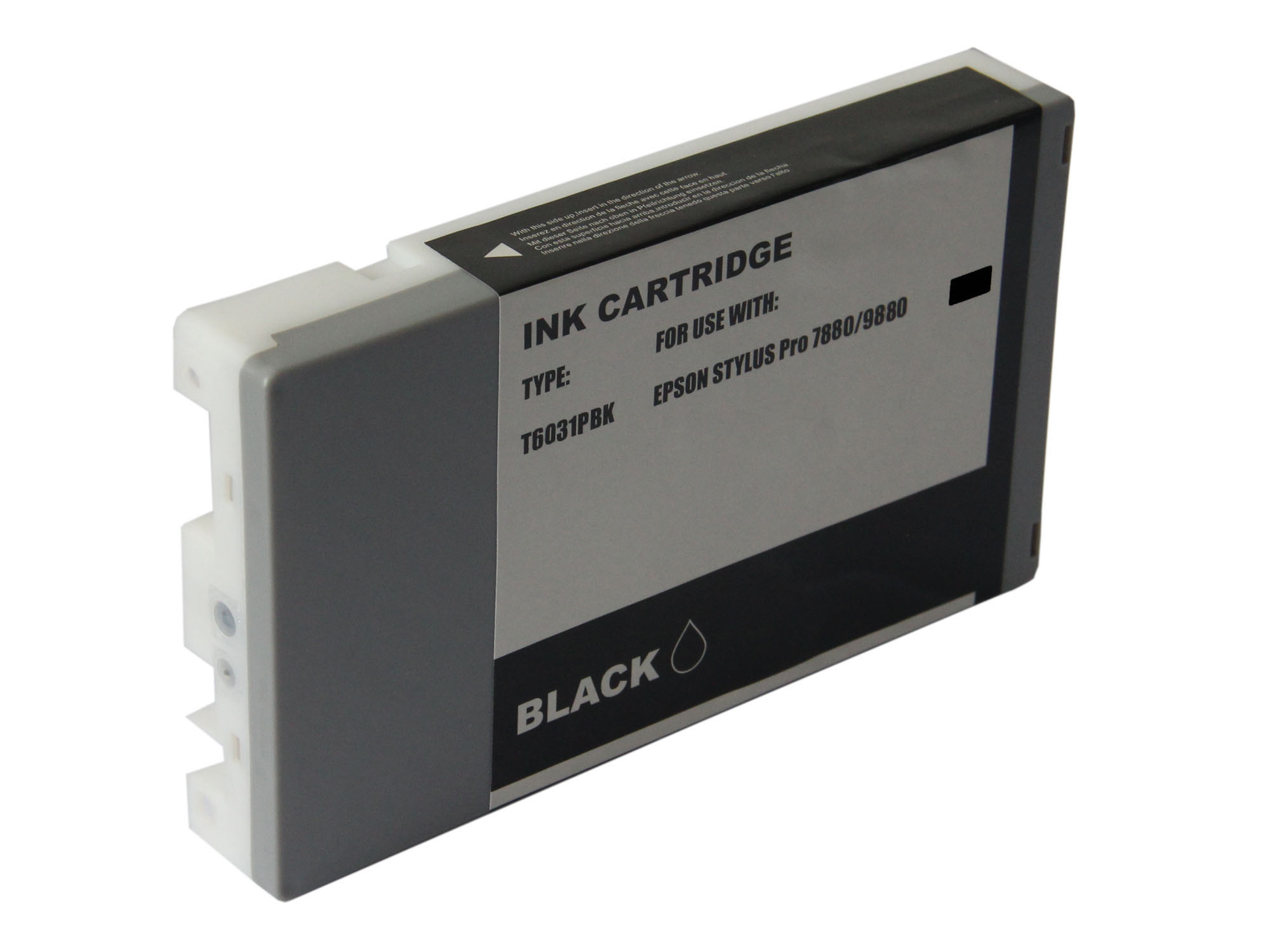 Epson T603100 Photo Black Pigment Inkjet Cartridge