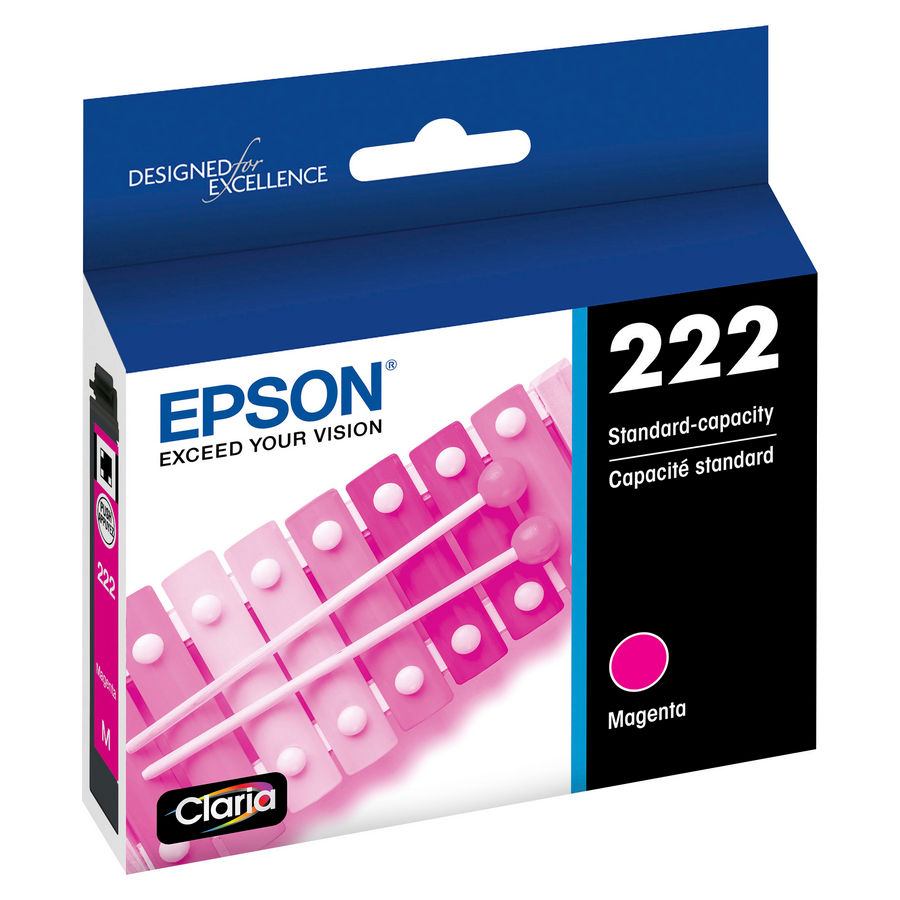 Epson T222320-S Epson (T222) Standard Capacity Magenta Ink Cartridge with Sensor