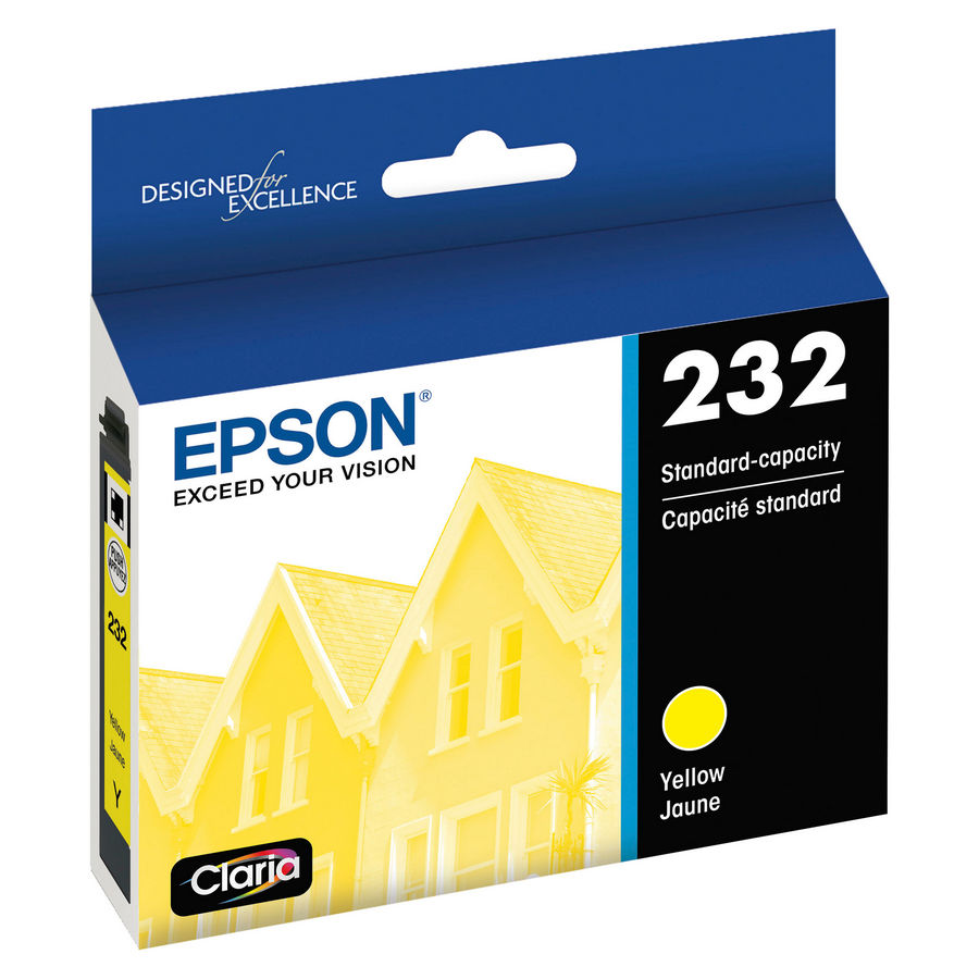 Epson T232420-S Epson T232 Standard Capacity Yellow Ink Cartridge with Sensor