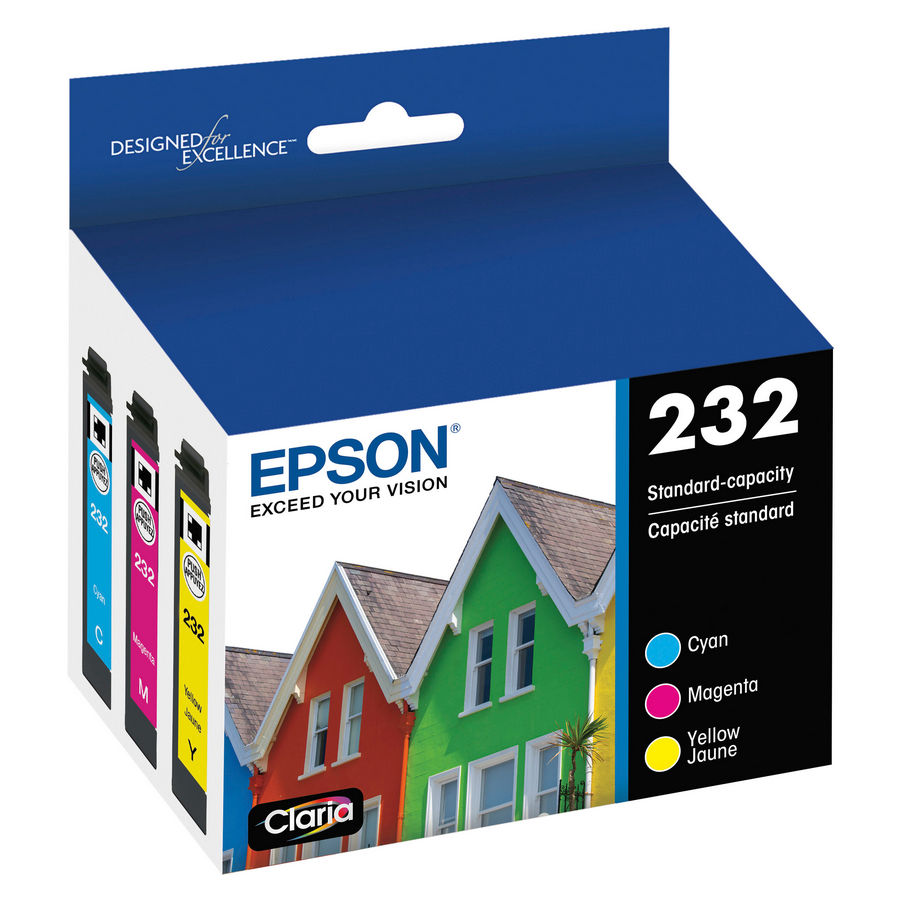 Epson T232520-S Epson T232 Standard Capacity Color Combo Ink Cartridges with Sensor