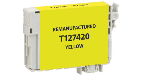 Yellow Inkjet Cartridge compatible with the Epson T127420