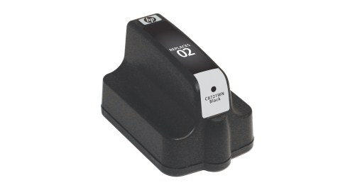 Black Inkjet Cartridge compatible with the HP (HP 02) C8721WN