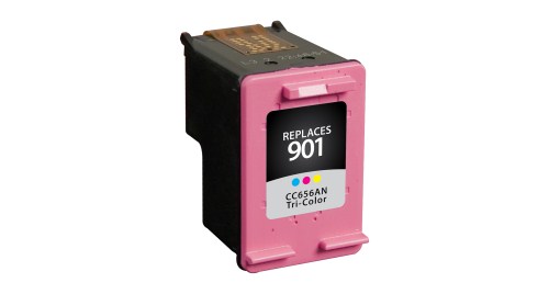 HP Compatible CC656AN (901) Tri-Color Inkjet Cartridge, 360 Pages