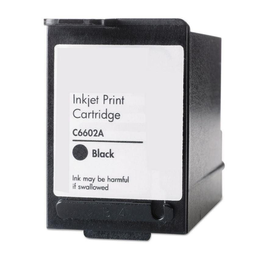 Remanufactured HP C6602A InkJet Cartridge, Black 18 ML