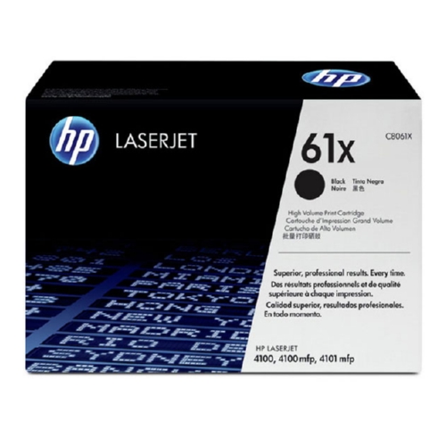 OEM toner for HP LaserJet 4100 Series.