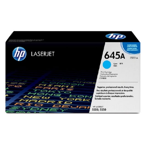 OEM toner for HP Color LaserJet 5500, 5550 Series produces 12,000 pages.
