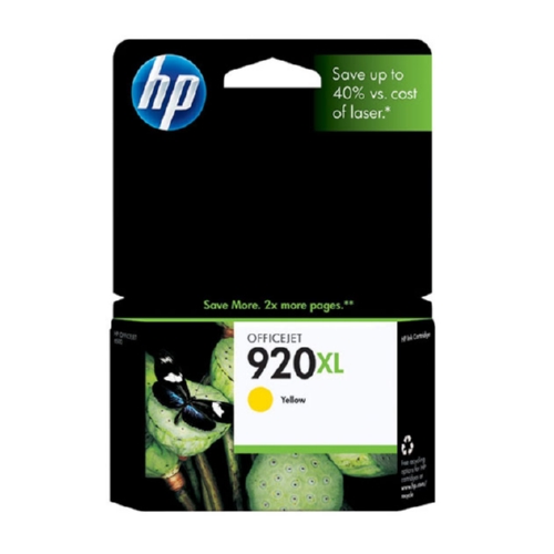 HP 920XL Yellow Ink Cartridge (CD974AN), High Yield (Genuine HP)