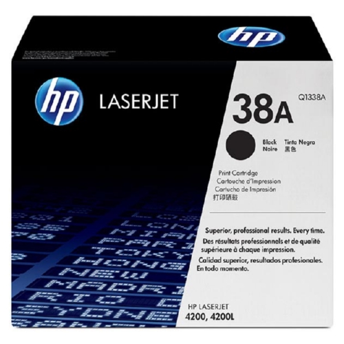 OEM toner for HP LaserJet 4200 Printer Series produces 12,000 pages.