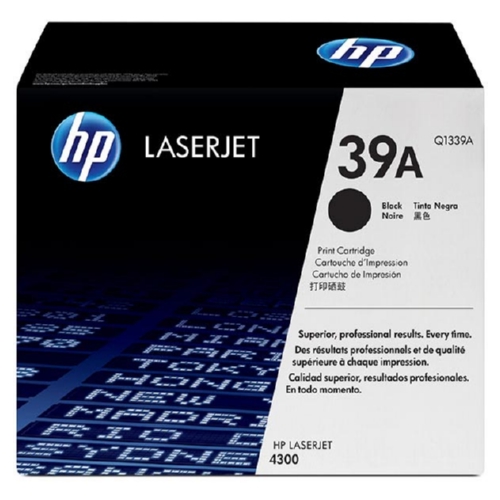 OEM toner for HP LaserJet 4300 Series produces 18,000 pages.