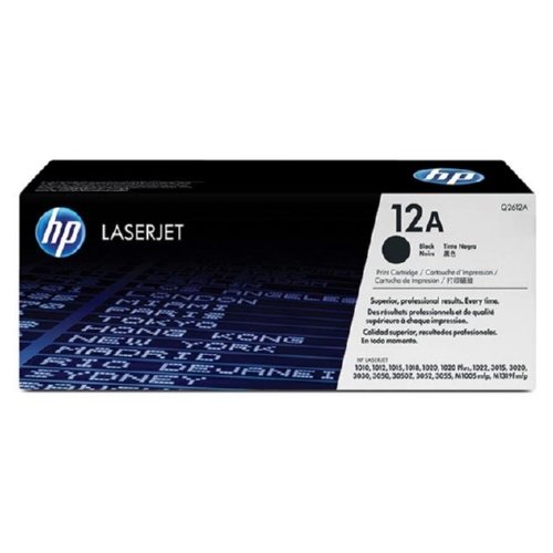 HP 12A Black Toner Cartridge (Genuine HP Q2612A)