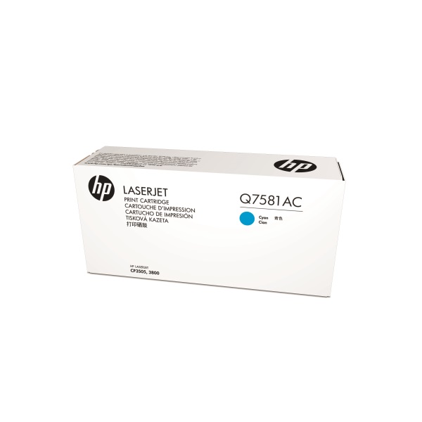 HP 503A (Q7581AC) Cyan Original LaserJet Toner Cartridge (6000 Yield)