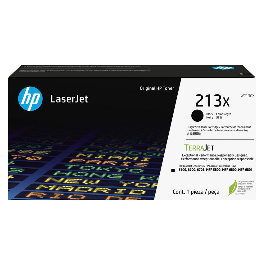 HP 213X (W2130X) Black Original LaserJet Toner Cartridge