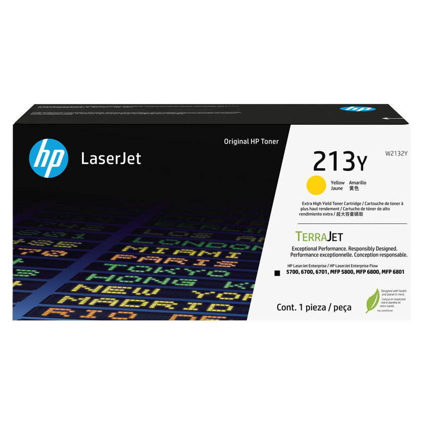 HP 213Y (W2132Y) Yellow Original LaserJet Toner Cartridge