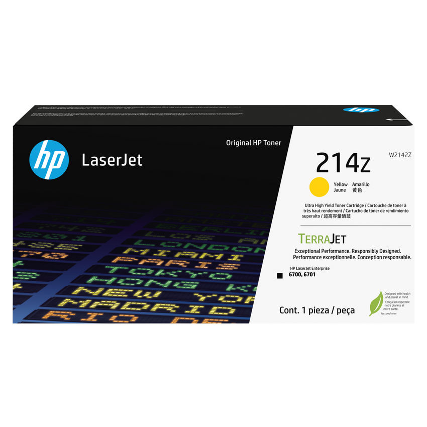 HP 214Z (W2142Z) Yellow Original LaserJet Toner Cartridge