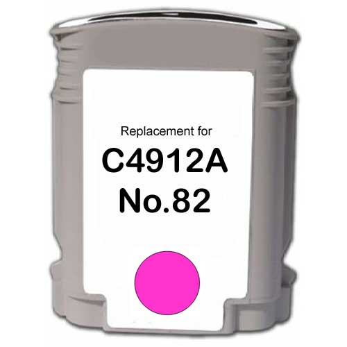 Magenta Inkjet Cartridge compatible with the HP (HP82) C4912A