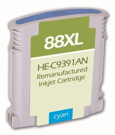 HP C9391AN HP 88XL High Capacity Cyan Inkjet Cartridge