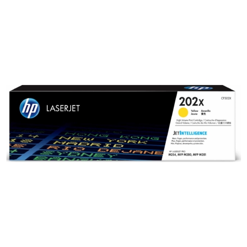 HP CF502X (HP202X) Yellow Toner Cartridge