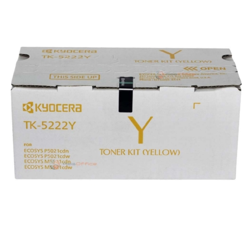 Kyocera Genuine OEM TK-5222Y (1T02R9AUS1) Yellow Toner Cartridge (1.2K YLD)
