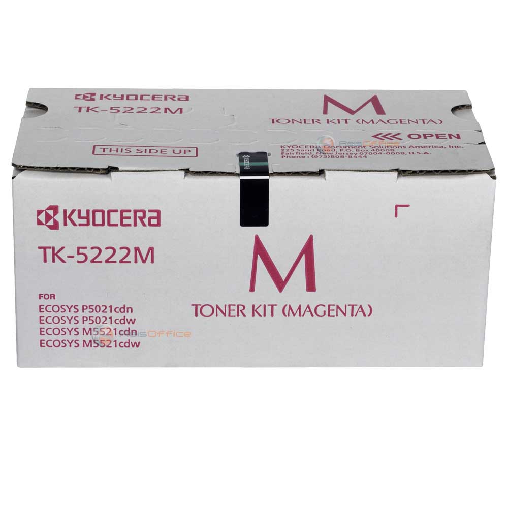 Kyocera Genuine OEM TK-5222M (1T02R9BUS1) Magenta Toner Cartridge (1.2K YLD)