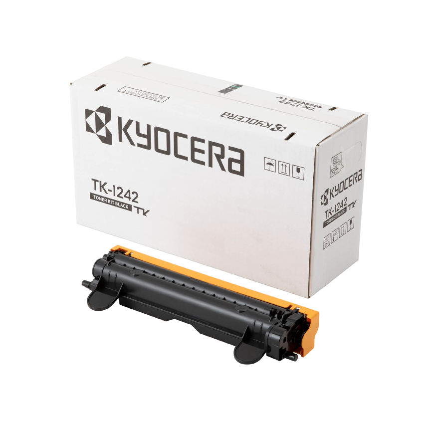 OEM Kyocera Mita TK-1242 (1T02Y80UX0) Toner Cartridge, Black, 1.5K Yield