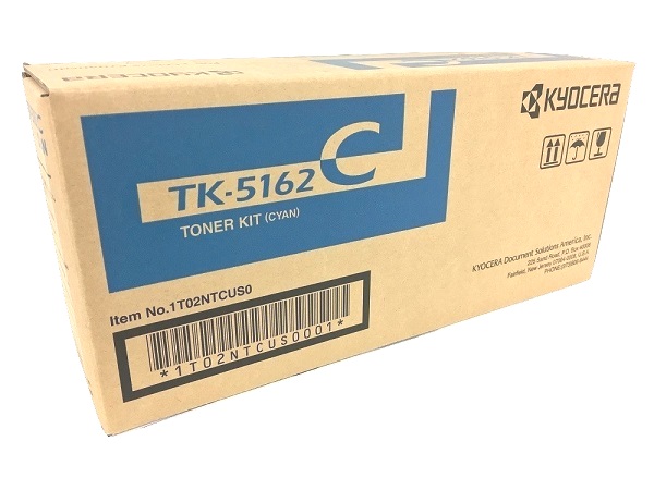 Kyocera Genuine OEM TK-5162C (1T02NTCUS0) Cyan Toner Cartrdige (12K YLD)