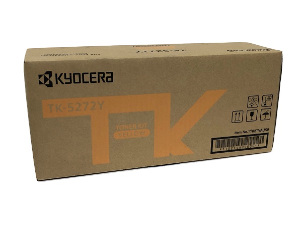 Kyocera Genuine OEM TK-5272Y Yellow Toner Cartridge (1T02TVAUS0) 6K YLD