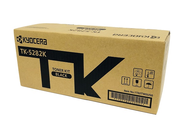 Kyocera Genuine OEM TK-5282K Black Toner Cartridge (1T02TW0US0) 13k YLD