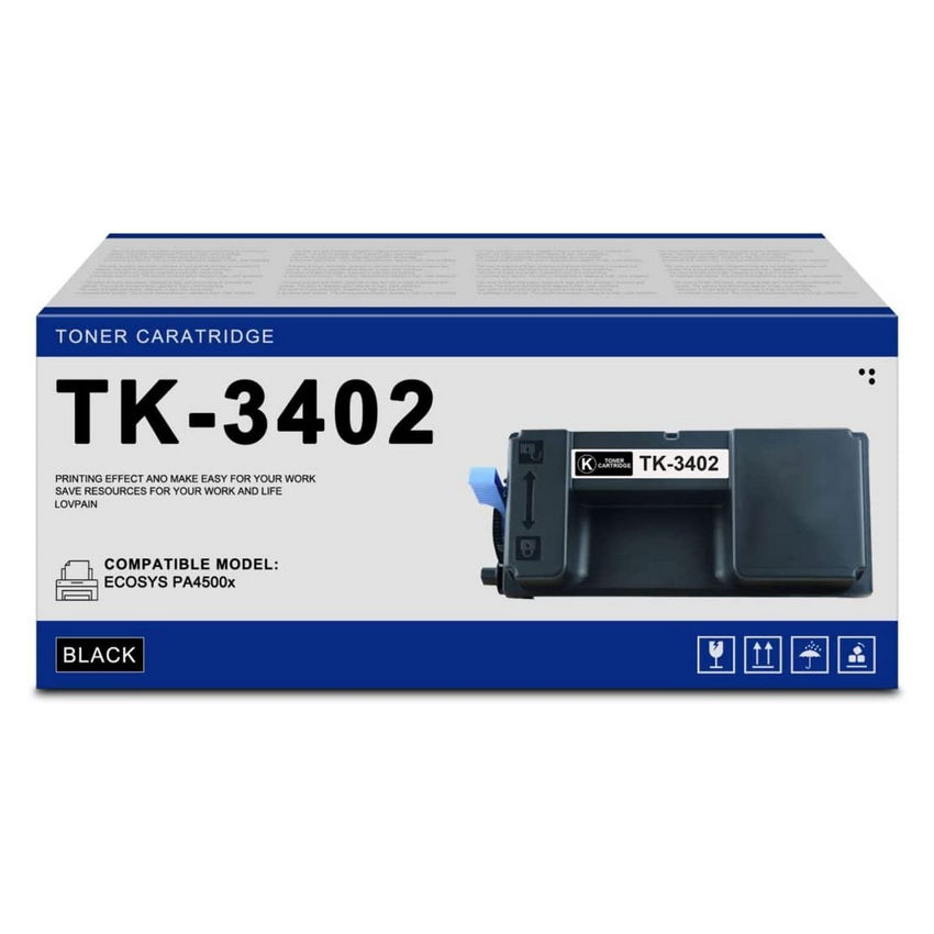 OEM Kyocera Mita TK-3402 (1T0C0Y0US0) Toner Cartridge, Black, 12.5K Yield