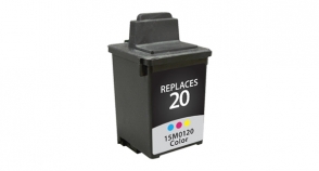 Remanufactured Tri-Color Inkjet Cartridge compatible with the Lexmark (Lexmark#20) 15M0120