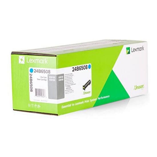 24B6508 Lexmark Cyan Return Program Toner Cartridge (20000 Yield)