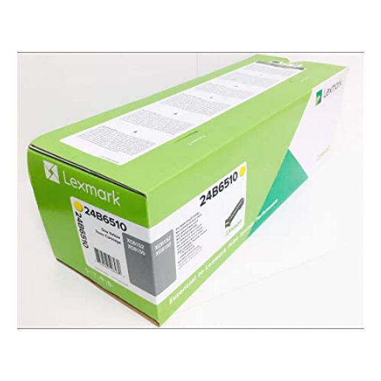 24B6510 Lexmark Yellow Return Program Toner Cartridge (20000 Yield)