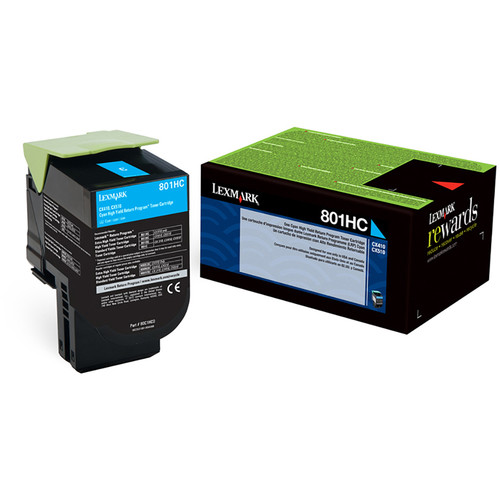Lexmark 80X Original Laser Toner Cartridge - Cyan Pack