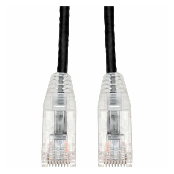 AddOn 10ft RJ-45 (Male) to RJ-45 (Male) Straight Black Cat6 UTP Slim PVC Copper Patch Cable