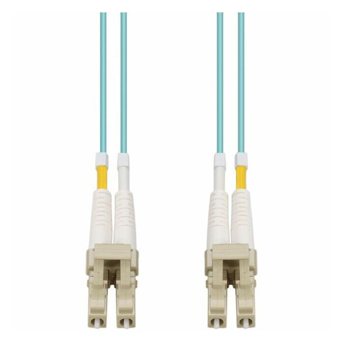 AddOn 7m LC (Male) to LC (Male) Straight Aqua OM4 Duplex Plenum Fiber Patch Cable