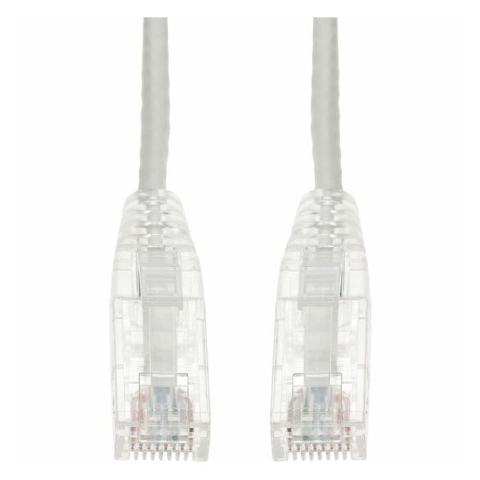 AddOn 7ft RJ-45 (Male) to RJ-45 (Male) Straight White Cat6 UTP Slim PVC Copper Patch Cable
