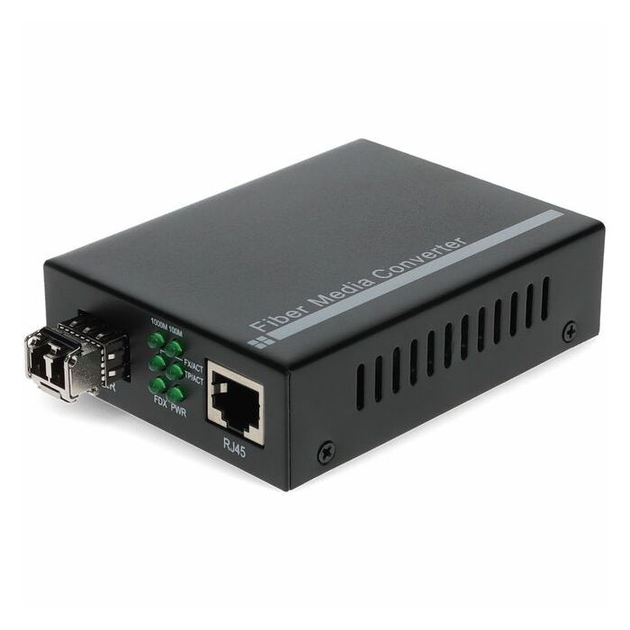 AddOn 10/100/1000Base-TX(RJ-45) to 1000Base-SX(LC) MMF 850nm 550m Mini Media Converter