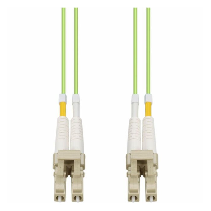 AddOn 1m LC (Male) to LC (Male) Lime Green OM5 Duplex Fiber OFNR (Riser-Rated) Patch Cable