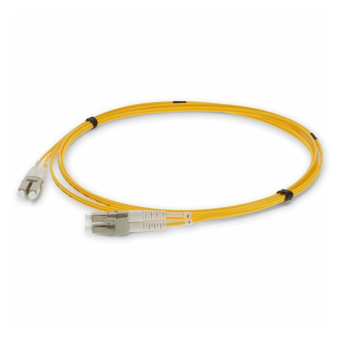 AddOn 2m LC (Male) to LC (Male) Yellow OM2 Duplex OFNR (Riser-Rated) Fiber Patch Cable