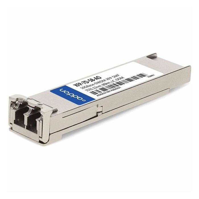 AddOn Rad XFP-7D-58 Compatible TAA Compliant 10GBase-DWDM XFP Transceiver (SMF, 1531.12nm, 80km, LC, DOM)