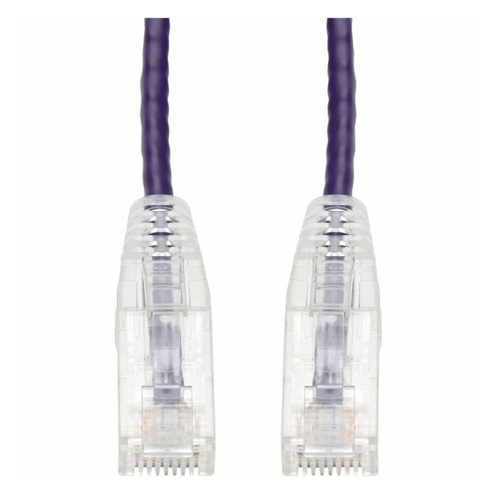 AddOn 4.5ft RJ-45 (Male) to RJ-45 (Male) Purple Straight Unshielded Twisted Pair PVC Copper Slim Patch Cable