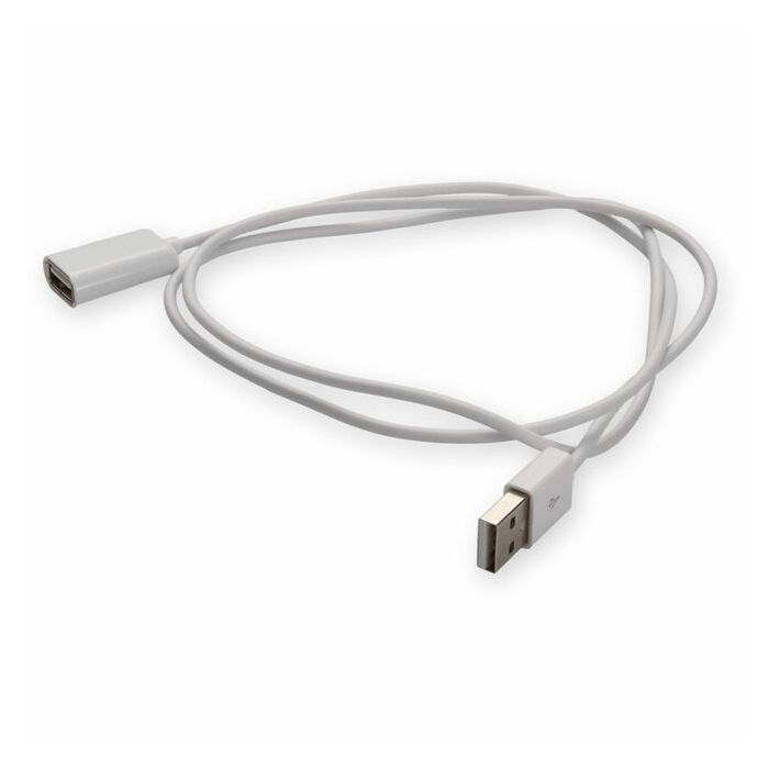 AddOn 3m USB 2.0 (A) Male to USB 2.0 (B) Male White Cable
