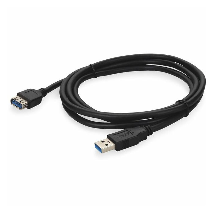AddOn 2m USB 3.0 (A) Male to Male Black Cable